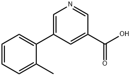 5-(2-甲基苯基)烟酸 结构式