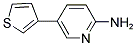 5-(3-THIENYL)-2-PYRIDINAMINE 结构式
