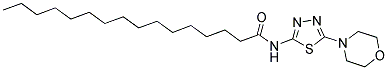 N-(5-MORPHOLINO-1,3,4-THIADIAZOL-2-YL)PALMITAMIDE 结构式