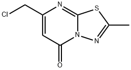7-(氯甲基)-2-甲基-5H-[1,3,4]噻二唑并[3,2-A]嘧啶-5-酮 结构式