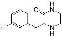 3-(3-FLUORO-BENZYL)-PIPERAZIN-2-ONE 结构式