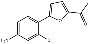 1-[5-(4-Amino-2-chloro-phenyl)-furan-2-yl]-ethanone 结构式