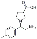 1-(2-AMINO-1-P-TOLYL-ETHYL)-PYRROLIDINE-3-CARBOXYLIC ACID 结构式