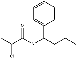 2-氯-N-(1-苯基丁基)丙酰胺 结构式