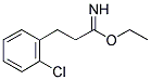 3-(2-CHLORO-PHENYL)-PROPIONIMIDIC ACID ETHYL ESTER 结构式