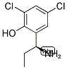 (S)-2-(1-AMINO-PROPYL)-4,6-DICHLORO-PHENOL 结构式