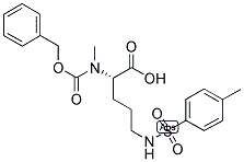 N-ALPHA-BENZYLOXYCARBONYL-N-ALPHA-METHYL-N-GAMMA-TOSYL-L-ORNITHINE 结构式