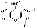 [2-(2,4-DIFLUORO-PHENOXY)-6-FLUORO-BENZYL]-METHYL-AMINE 结构式