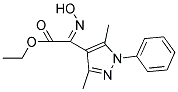 ETHYL (2Z)-(3,5-DIMETHYL-1-PHENYL-1H-PYRAZOL-4-YL)(HYDROXYIMINO)ACETATE 结构式