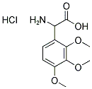 2-AMINO-2-(2,3,4-TRIMETHOXYPHENYL)ACETIC ACID HYDROCHLORIDE 结构式
