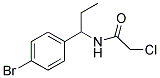 N-[1-(4-溴苯基)丙基]-2-氯乙酰胺 结构式