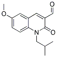 1-Isobutyl-6-methoxy-2-oxo-1,2-dihydro-quinoline-3-carbaldehyde 结构式