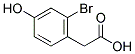 2-BROMO-4-HYDROXYPHENYLACETIC ACID 结构式