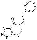 6-(2-PHENYLETHYL)[1,2,3]THIADIAZOLO[5,4-D]PYRIMIDIN-7(6H)-ONE 结构式