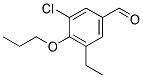 3-CHLORO-5-ETHYL-4-PROPOXYBENZALDEHYDE 结构式