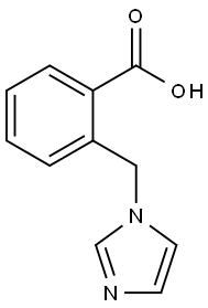 2-IMIDAZOL-1-YLMETHYL-BENZOIC ACID 结构式