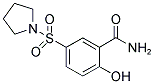 2-HYDROXY-5-(PYRROLIDIN-1-YLSULFONYL)BENZAMIDE 结构式