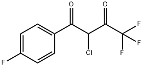 2-氯-4,4,4-三氟-1-(4-氟苯基)丁烷-1,3-二酮 结构式