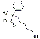 2,7-DIAMINO-2-PHENYLHEPTANOIC ACID 结构式