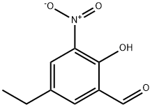 5-ETHYL-2-HYDROXY-3-NITRO-BENZALDEHYDE 结构式
