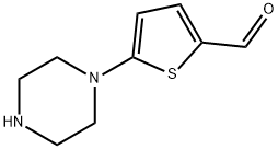 5-(哌嗪-1-基)噻吩-2-甲醛 结构式