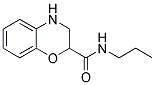 N-PROPYL-3,4-DIHYDRO-2H-1,4-BENZOXAZINE-2-CARBOXAMIDE 结构式