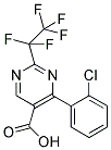 4-(2-CHLORO-PHENYL)-2-PENTAFLUOROETHYL-PYRIMIDINE-5-CARBOXYLIC ACID 结构式