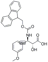 N-FMOC-3-(R)-AMINO-2-(R)-HYDROXY-3-(3-METHOXY-PHENYL)-PROPIONIC ACID 结构式