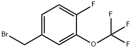 4-氟-3-三氟甲氧基溴苄 结构式