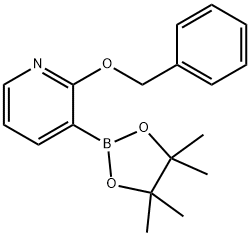2-苄氧基吡啶-3-硼酸频哪酯 结构式