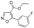 Ethyl-5-(3-fluorophenyl)-isoxazole-4-carboxylate 结构式