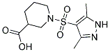 1-(3,5-Dimethyl-1H-pyrazole-4-sulfonyl)-piperidine-3-carboxylic acid 结构式
