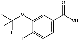 4-碘-3-(三氟甲氧基)苯甲酸 结构式