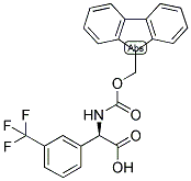 (R)-[(9H-FLUOREN-9-YLMETHOXYCARBONYLAMINO)]-(3-TRIFLUOROMETHYL-PHENYL)-ACETIC ACID 结构式