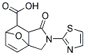 4-OXO-3-THIAZOL-2-YL-10-OXA-3-AZA-TRICYCLO[5.2.1.0(1,5)]DEC-8-ENE-6-CARBOXYLIC ACID 结构式