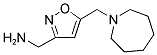 [5-(1-AZEPANYLMETHYL)-3-ISOXAZOLYL]METHANAMINE 结构式