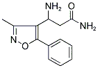 3-AMINO-3-(3-METHYL-5-PHENYL-ISOXAZOL-4-YL)-PROPIONIC ACID AMIDE 结构式