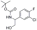 [1-(3-CHLORO-4-FLUORO-PHENYL)-2-HYDROXY-ETHYL]-CARBAMIC ACID TERT-BUTYL ESTER 结构式