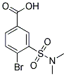 4-溴-3-(二甲基氨磺酰基)苯甲酸 结构式