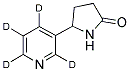 (R,S)-也可替宁 - 吡啶基-D4 结构式