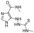 N-METHYL-5-{2-[(METHYLAMINO)CARBONOTHIOYL]HYDRAZINO}-1H-IMIDAZOLE-4-CARBOXAMIDE 结构式