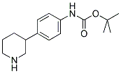 (4-PIPERIDIN-3-YL-PHENYL)-CARBAMIC ACID TERT-BUTYL ESTER 结构式