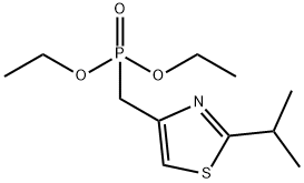 DIETHYL 2-ISOPROPYLTHIAZOLE-4-METHYLPHOSPHONATE 结构式