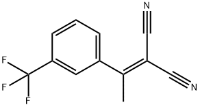 2-(1-[3-(TRIFLUOROMETHYL)PHENYL]ETHYLIDENE)MALONONITRILE 结构式