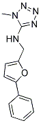 1-METHYL-N-((5-PHENYL-2-FURYL)METHYL)-1H-TETRAZOL-5-AMINE 结构式