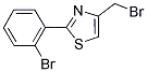 4-BROMOMETHYL-2-(2-BROMO-PHENYL)-THIAZOLE 结构式