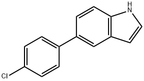 5-(4-CHLOROPHENYL)-1H-INDOLE 结构式