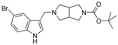 5-(5-BROMO-1H-INDOL-3-YLMETHYL)-HEXAHYDRO-PYRROLO[3,4-C]PYRROLE-2-CARBOXYLIC ACID TERT-BUTYL ESTER 结构式