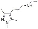 N-ETHYL-N-[3-(1,3,5-TRIMETHYL-1H-PYRAZOL-4-YL)PROPYL]AMINE 结构式