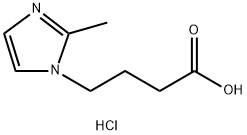 4-(2-METHYL-1H-IMIDAZOL-1-YL)BUTANOIC ACIDHYDROCHLORIDE 结构式